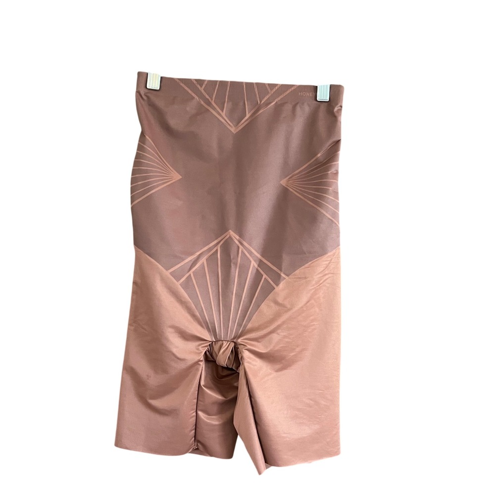 Honeylove SuperPower Short High Waisted Shorts Cinnamon Brown S SPST00009
